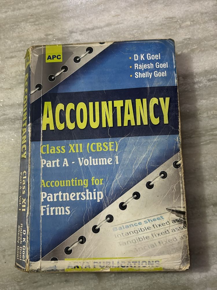 D K Goel Accountancy Class CII Volume 1