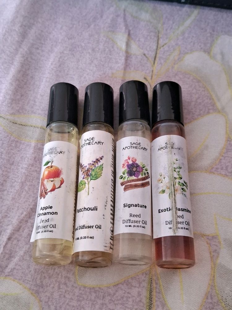 Diffuser Oil  Combo Of 4 By Sage Apothecary