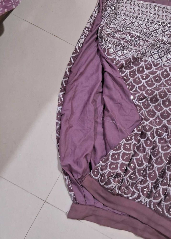 Semi Stitch  Lahnga With Dupatta