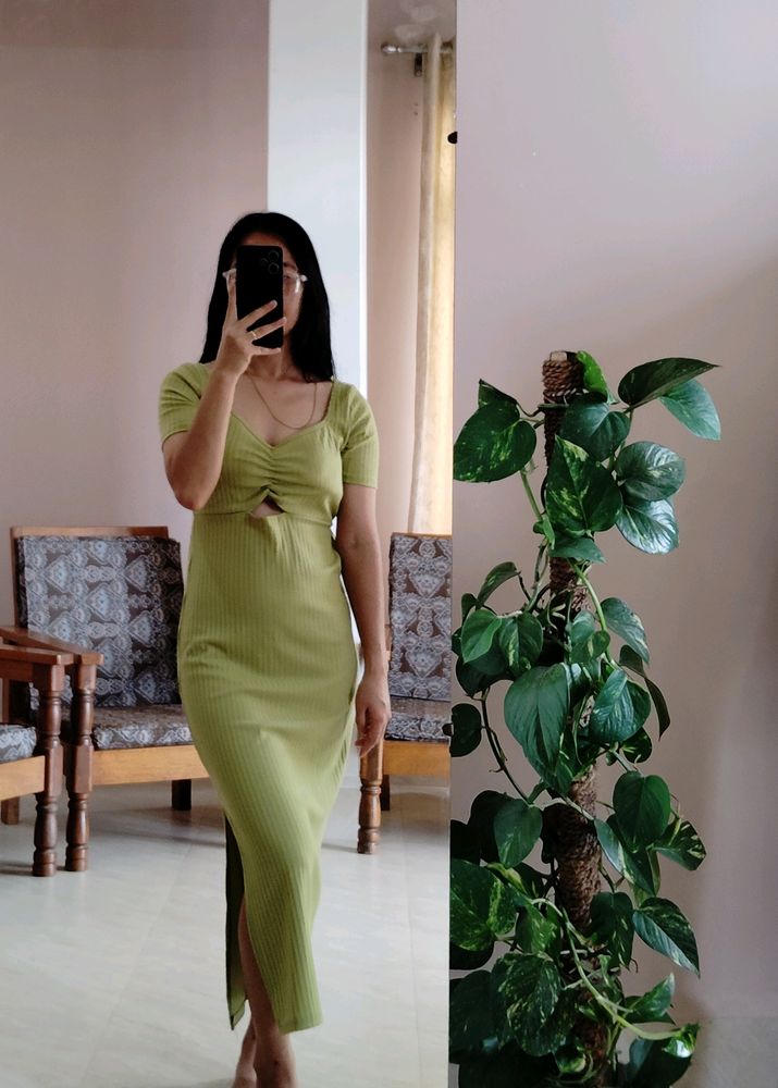 Cut-out Bodycon Maxi Dress