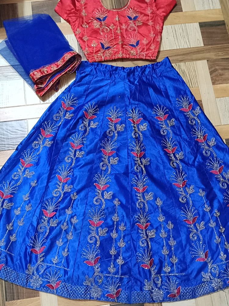 Girls Stitched Lahenga Choli