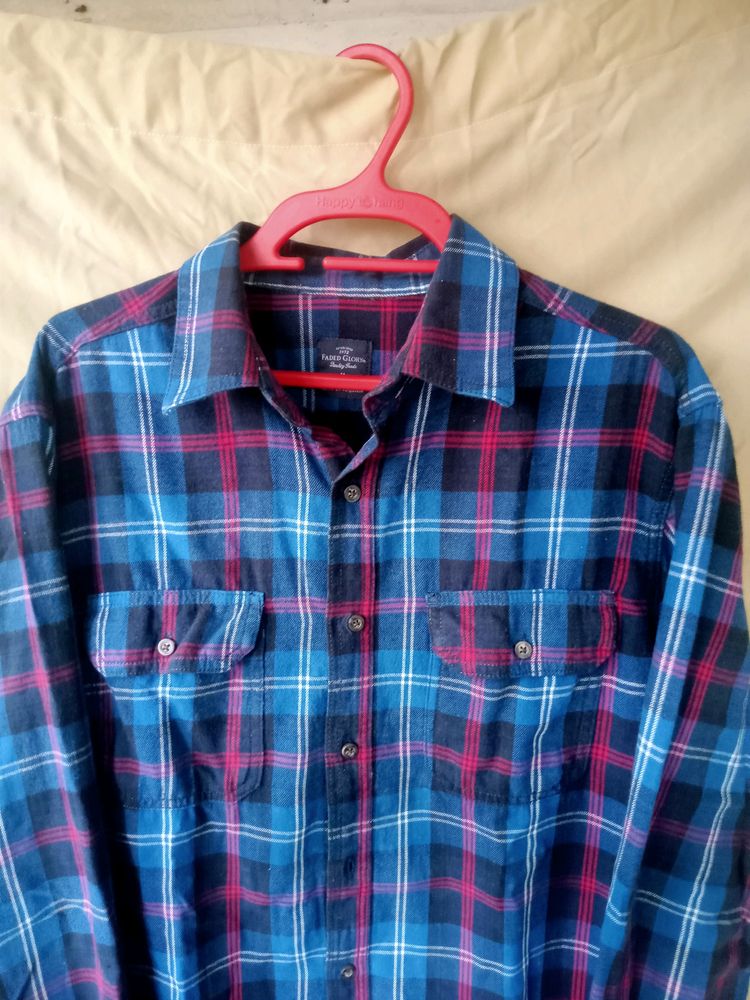 Blue Flannel Shirt