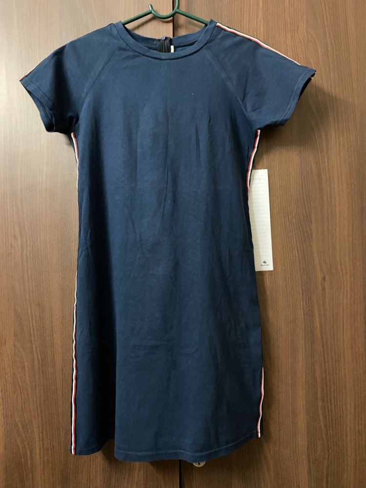 Miss Chase Blue T-shirt Dress