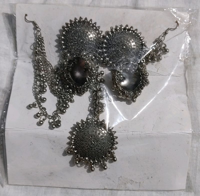 Earrings Maangtika Set