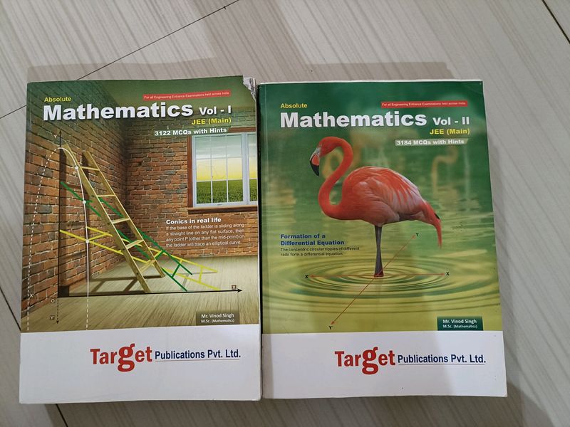 JEE Mains Absolute Maths Books Vol 1 and 2 Combo