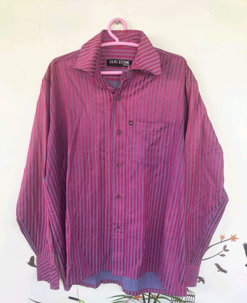 Wine Purple 💜 Partywear Men Shirt