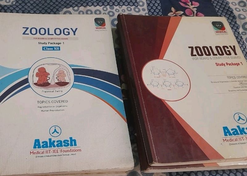 Aakash Zoology 11th 12th Neet Full Set