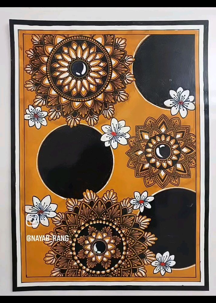 Mandala Canvas Art Piece