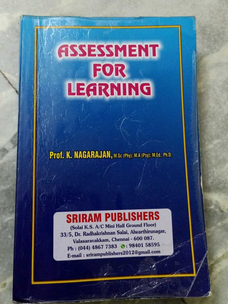 B. Ed Book Assessment For Learning