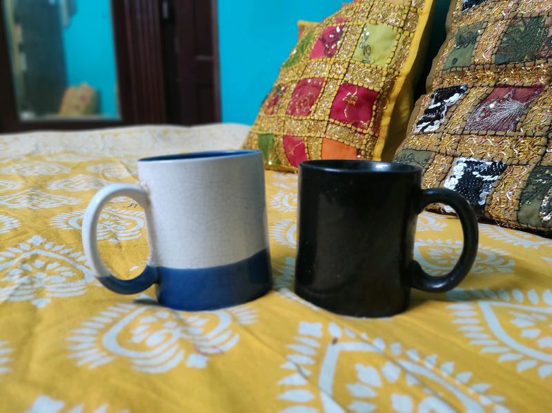 Two Big Ceramic Coffee Mugs