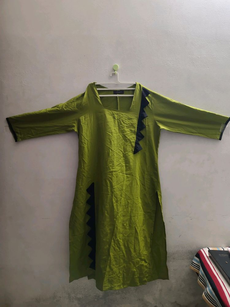 Olive Green Kurta For Women