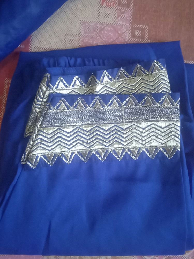 Royal Blue Stiched Dress