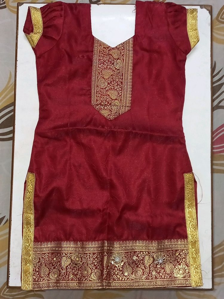 ♥️ New Maroon Kurti For Girls Upto 6 Years