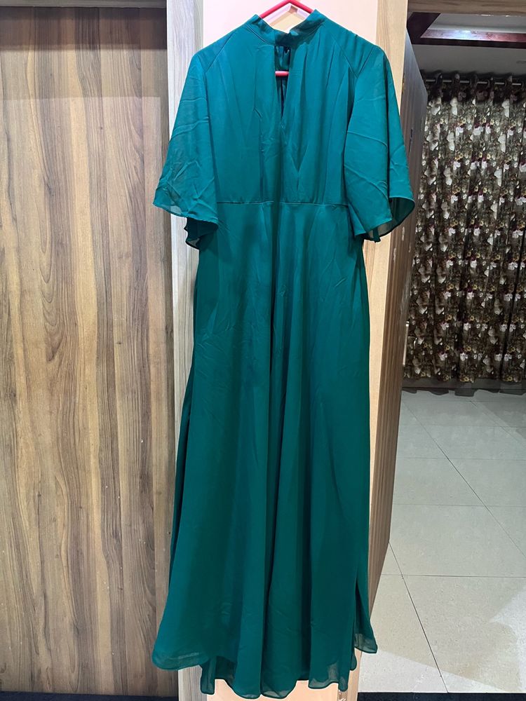 AND Brand Dark Sea Green Maxi Dress