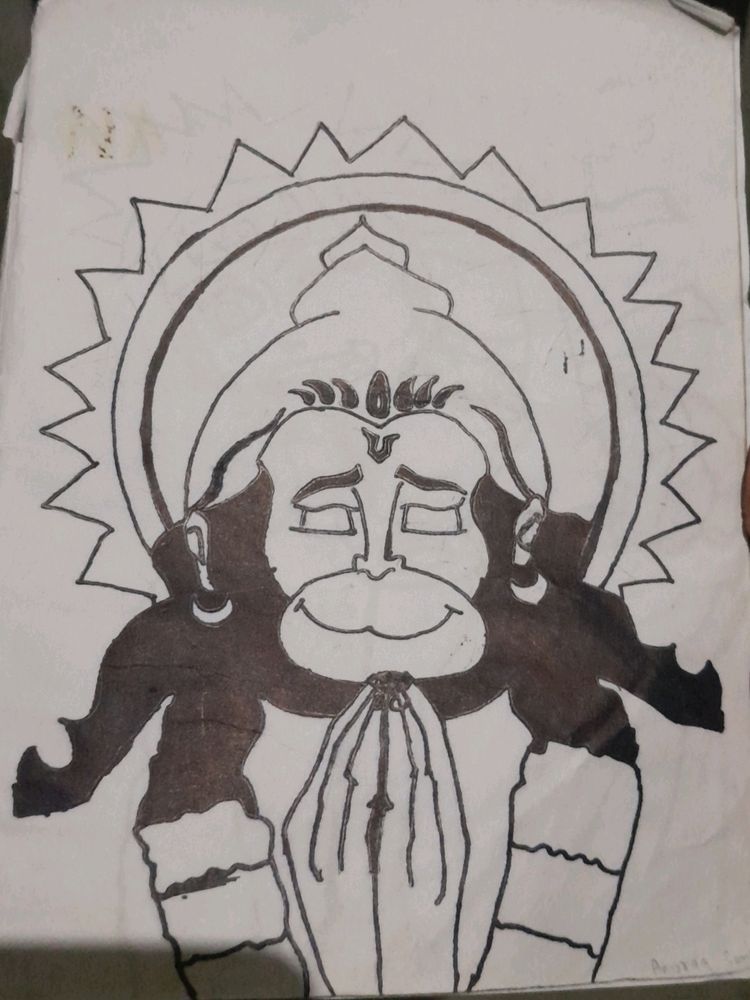 Hanuman Legend Drawing