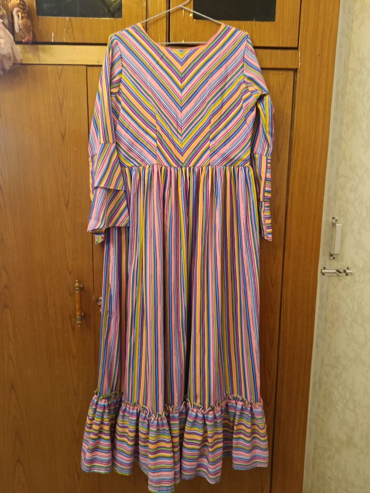 Inddus Candystriped Partywear Dress For Sale