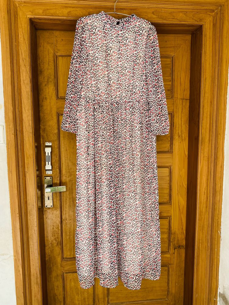 Anima Print Maxi Dress In Size Xxl