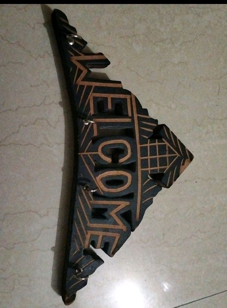 itrend India Wooden Welcome and Key