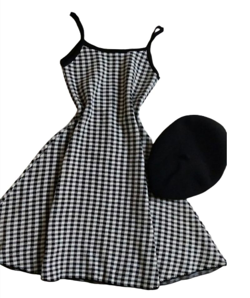 Black And White Checkered Dress