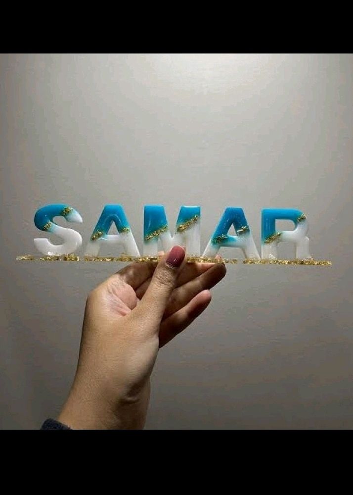 Resin Name Stand