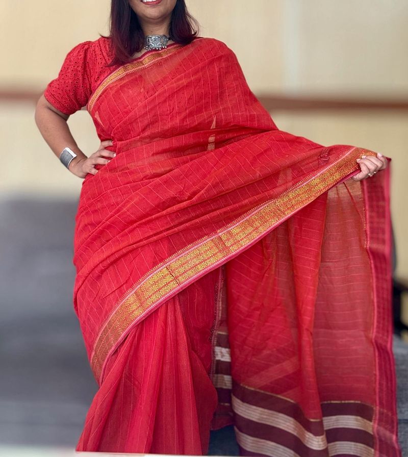 Maheshwari silk Cotton Saree