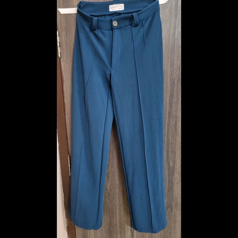 KOTTY TEAL Blue TROUSER (STRAIGHT)