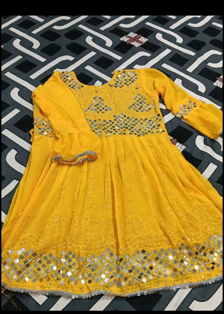 Haldi Kurta With Garara