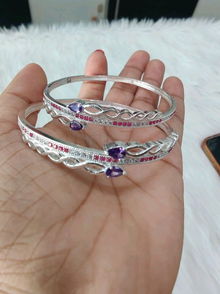 Pure Silver Bangles For Womens