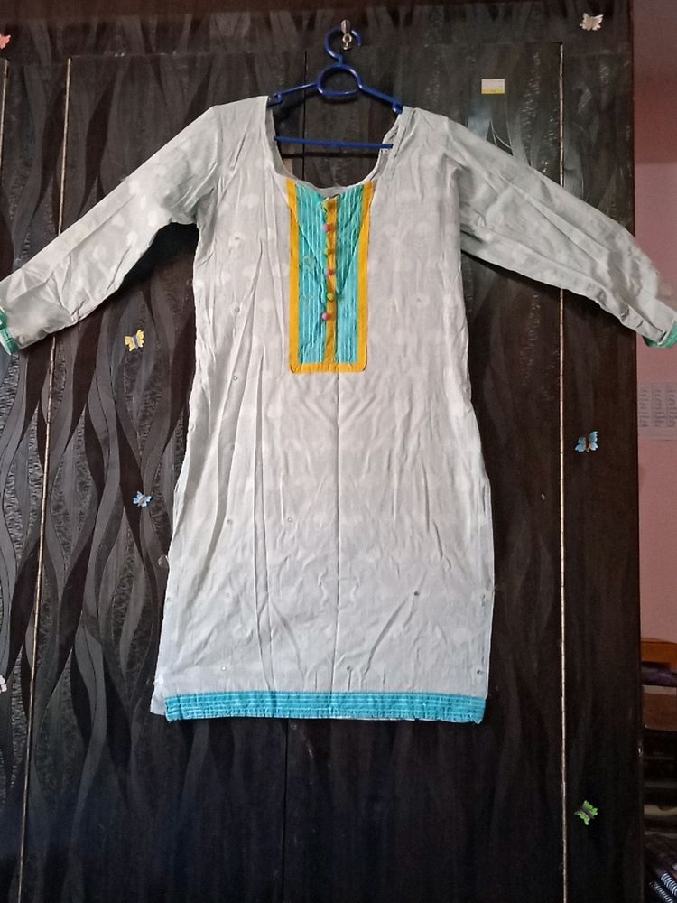 Multicolor Straight Kurta For Women