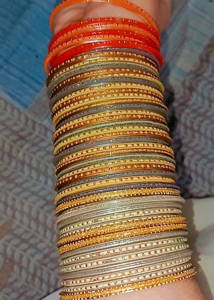 Multicolour Mirror Bangles