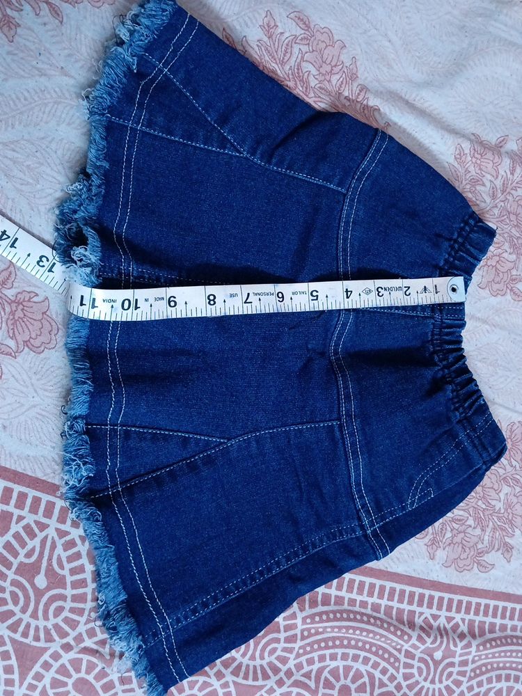 Denim Skirt For Girls