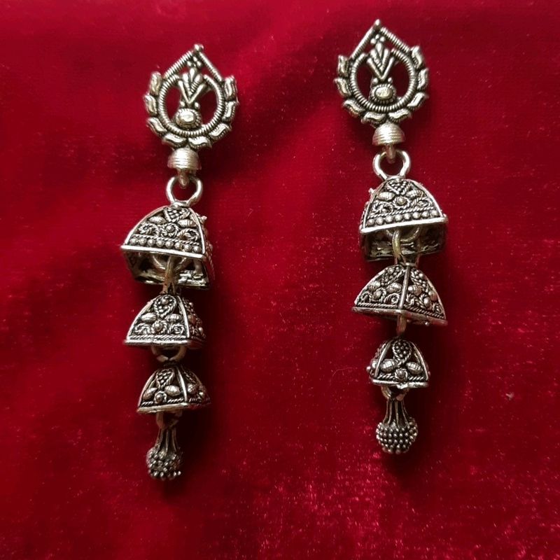 Oxidized Earrings