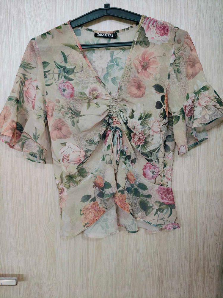 Floral Sheer Top