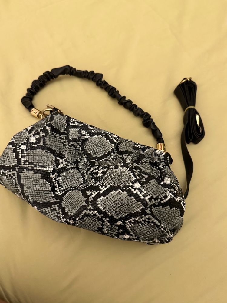 Snake Printed Handbag