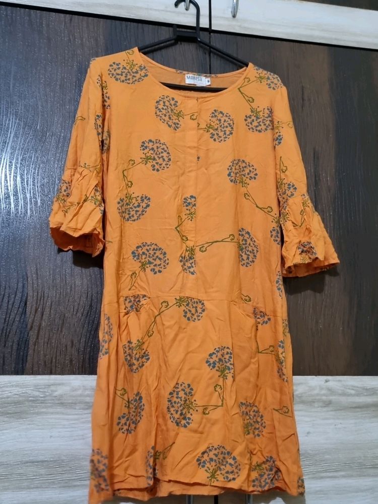 PRINTED KURTA WITH POCKETS