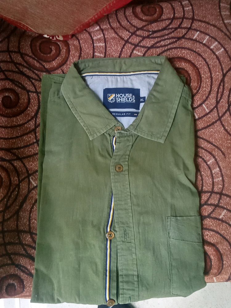 Dark Green Formal Shirt .