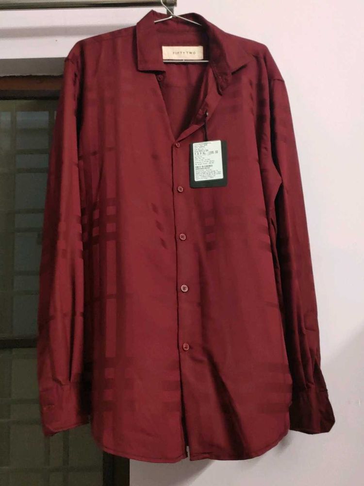 Maroon Mens Shirt