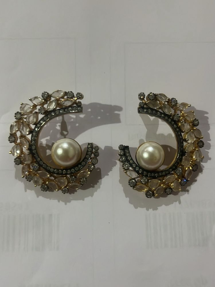 Diamond Stone Earrings