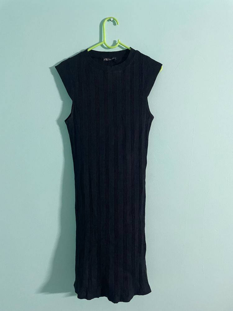 Zara Black Midi Dress