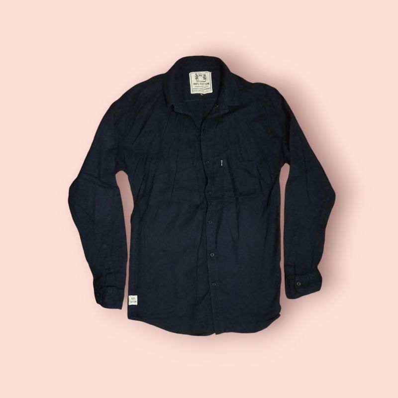 Navy Blue Semi Formal Shirt.   Festival of fer