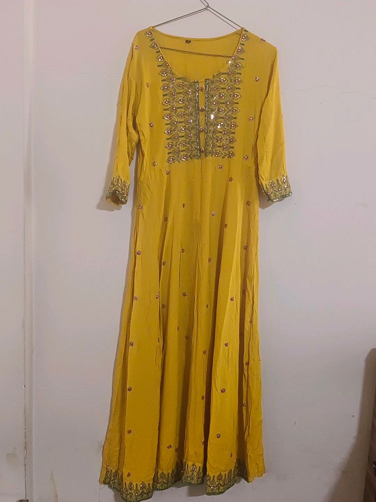 Yellow Anarkali Kurta