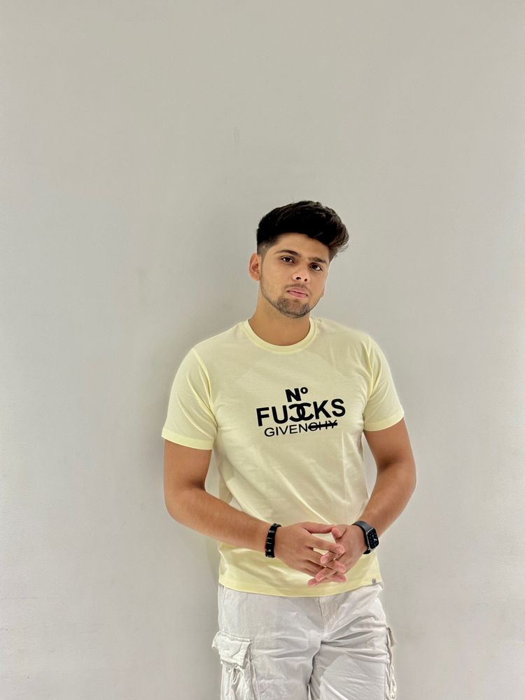 New Regular Fit Printed Cotton Stylish Tshirt