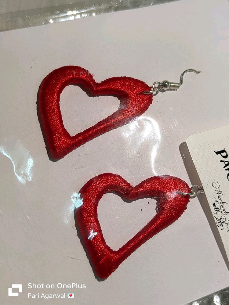 Heart Shape Earrings ✨✨(More Colours Available)