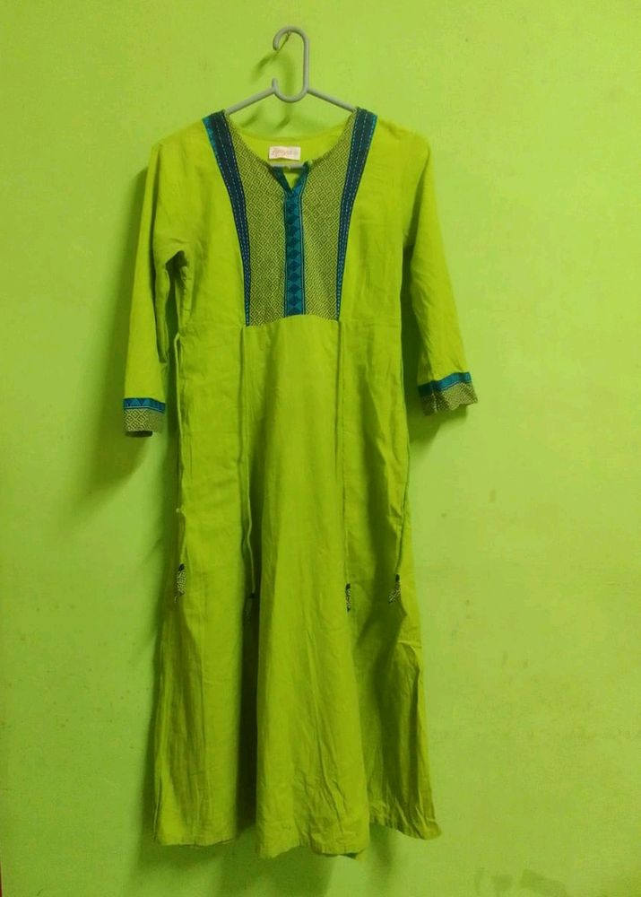 Beautiful Green Colour Kurta