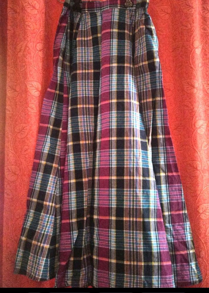 Pure Long Cotton Skirts One side Pocket