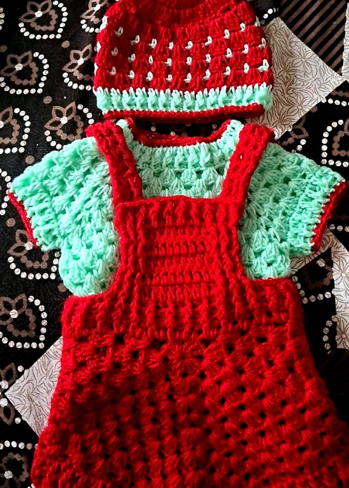 Baby Romper Crochet Set