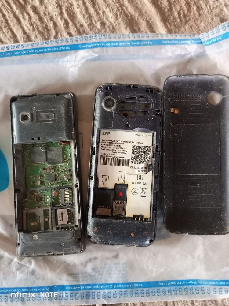 Two Jio Dead Phone Spare Parts