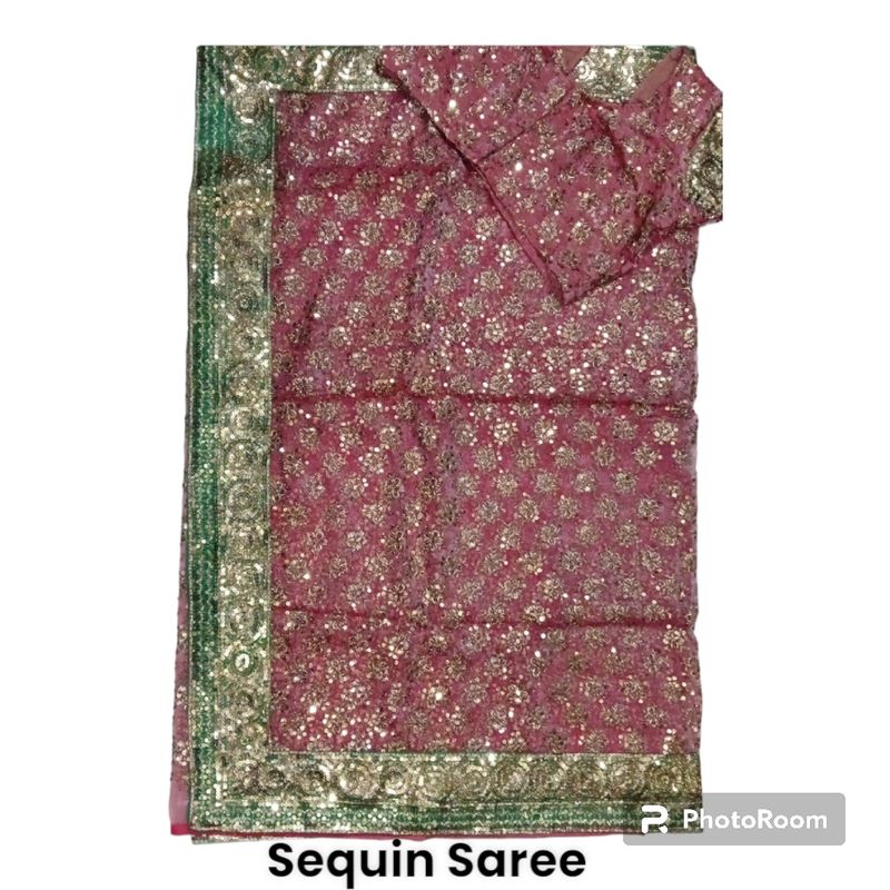 Party Wear Sequin Saree