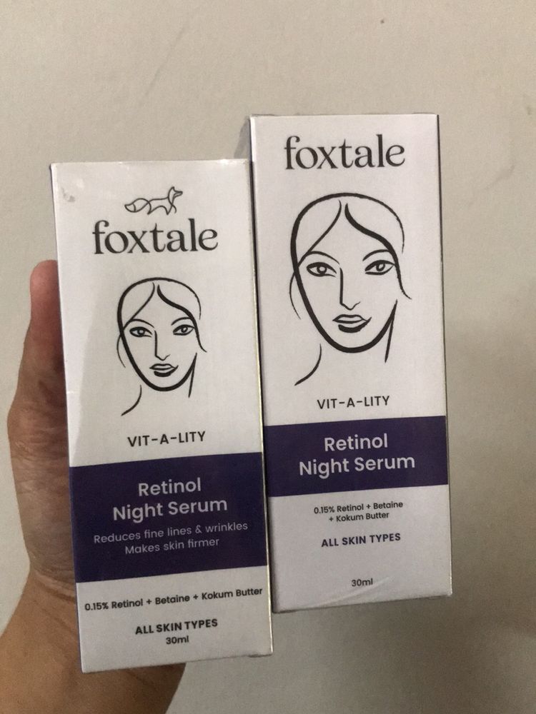 Foxtale Retinol Night Serum Pack 2