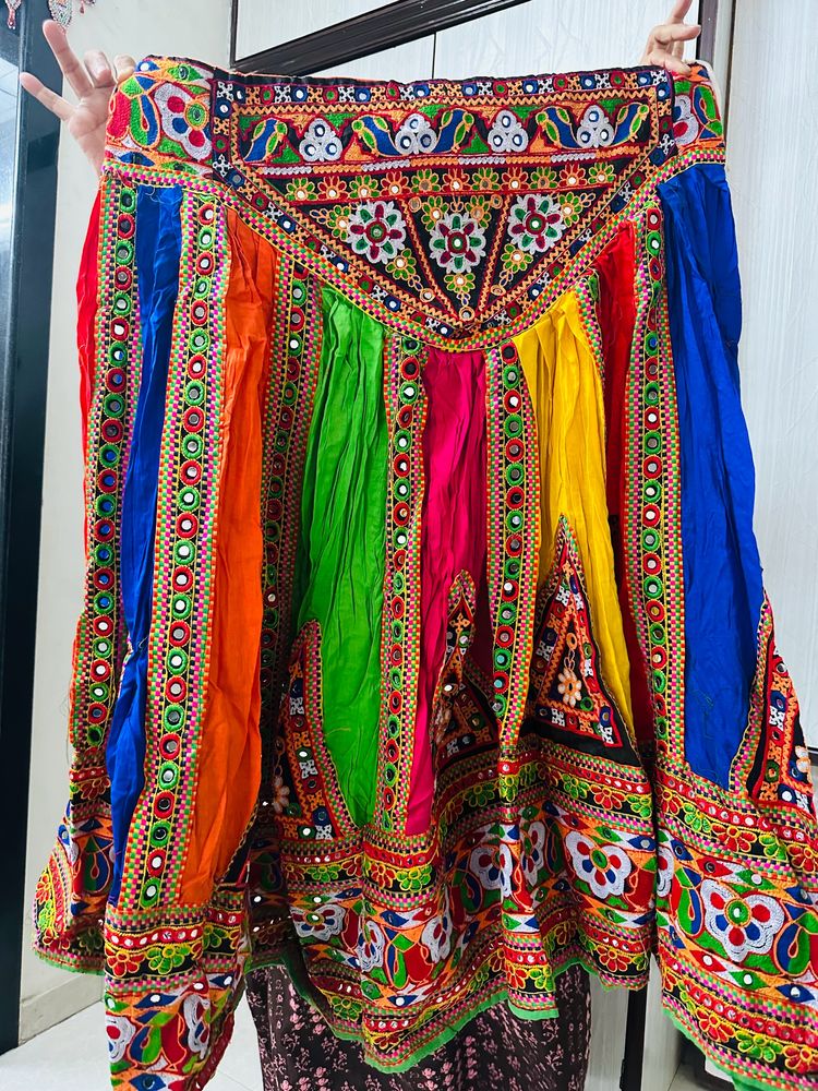 Multicoloured Navratri Ghagra Choli.